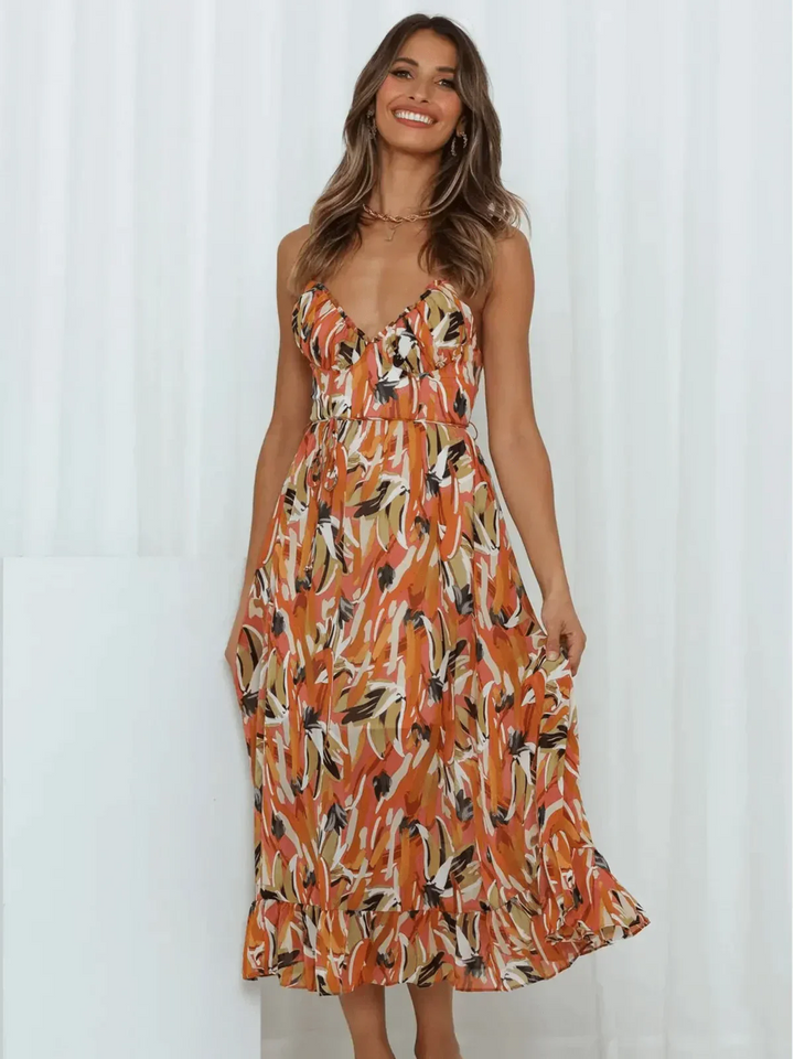 CHIARA | Colorful Midi Dress