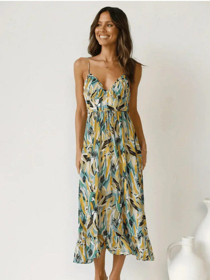 CHIARA | Colorful Midi Dress