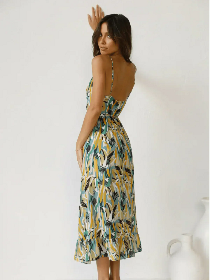 CHIARA | Colorful Midi Dress