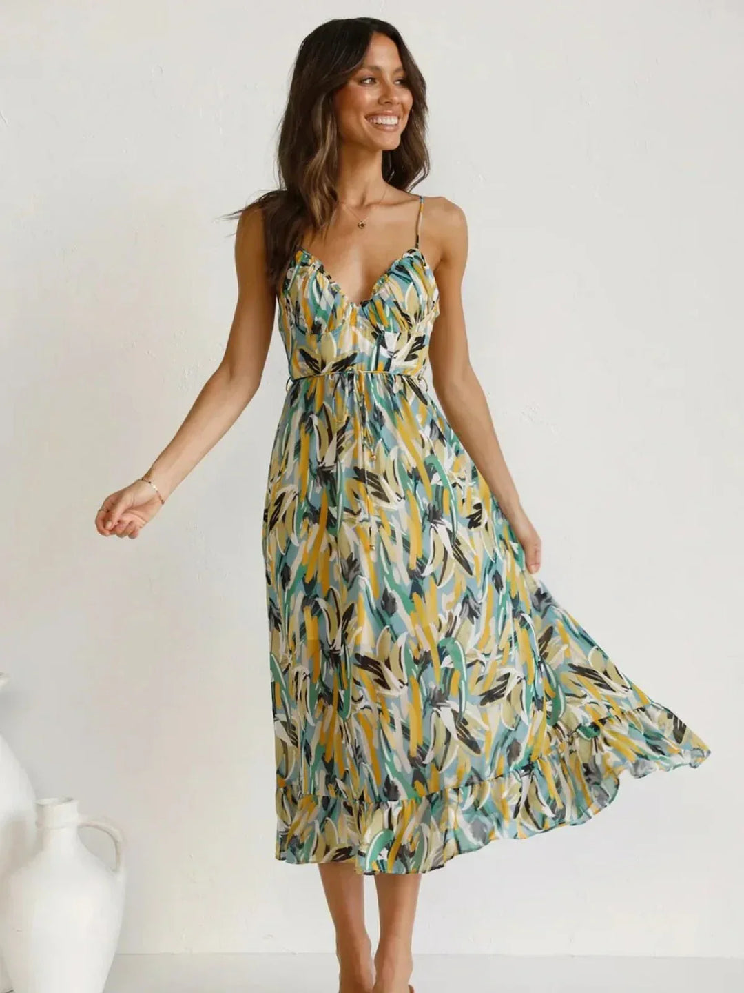 CHIARA | Colorful Midi Dress