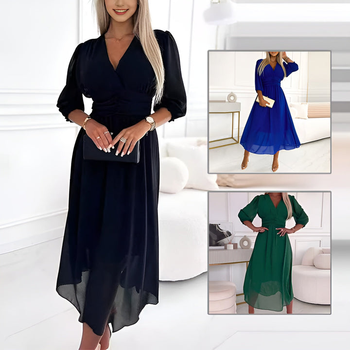 Chiara  - Elegant summer dress made of ultra-light silk chiffon