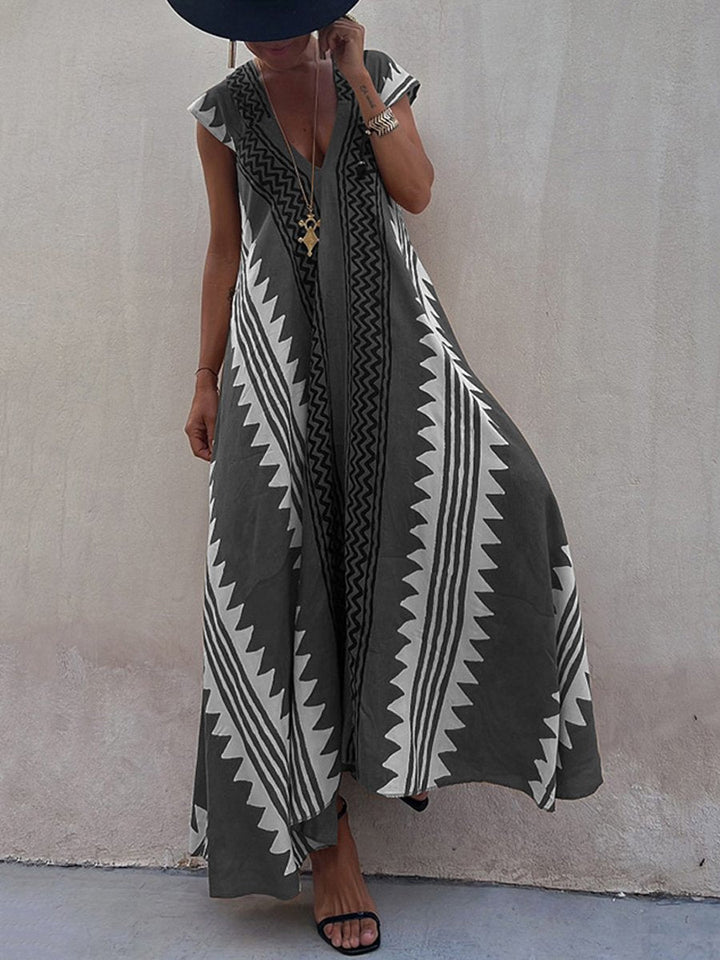 Boho   | Sleeveless V-Neck Dress
