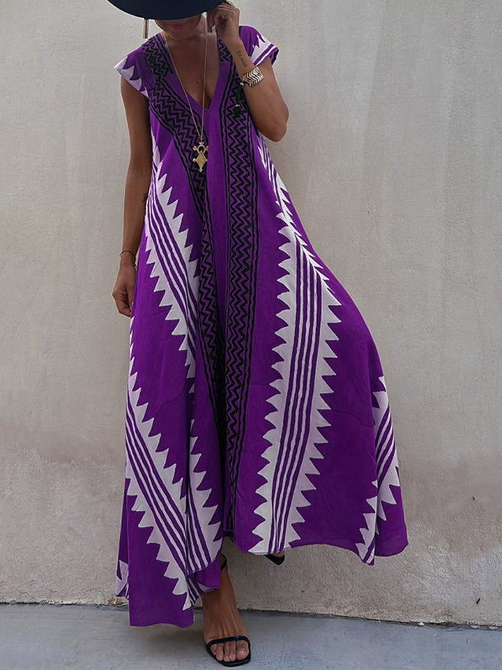 Boho   | Sleeveless V-Neck Dress