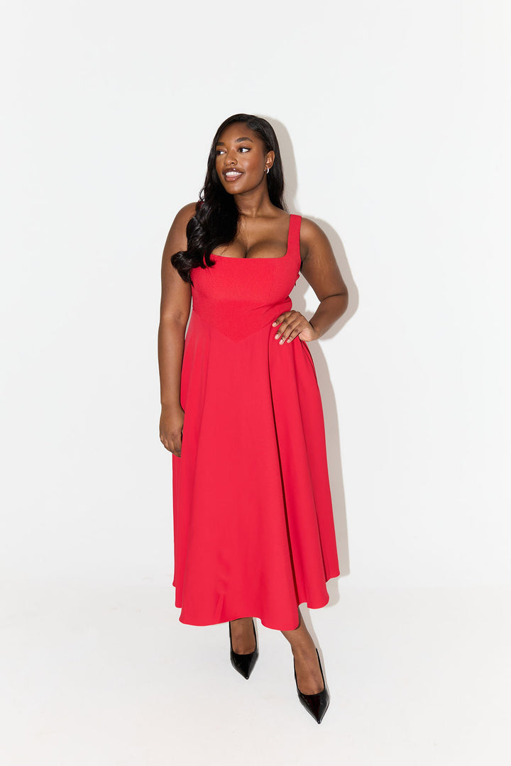 Amelia | Timeless Flowy Midi Dress